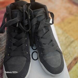 Aldo Dark Grey High-Top Sneakers
